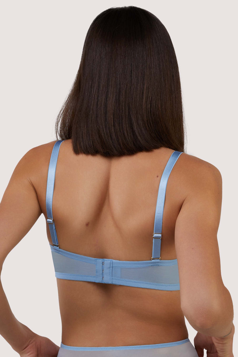 Dorothy Baby Blue Diamanté Overwired Bra – Playful Promises USA