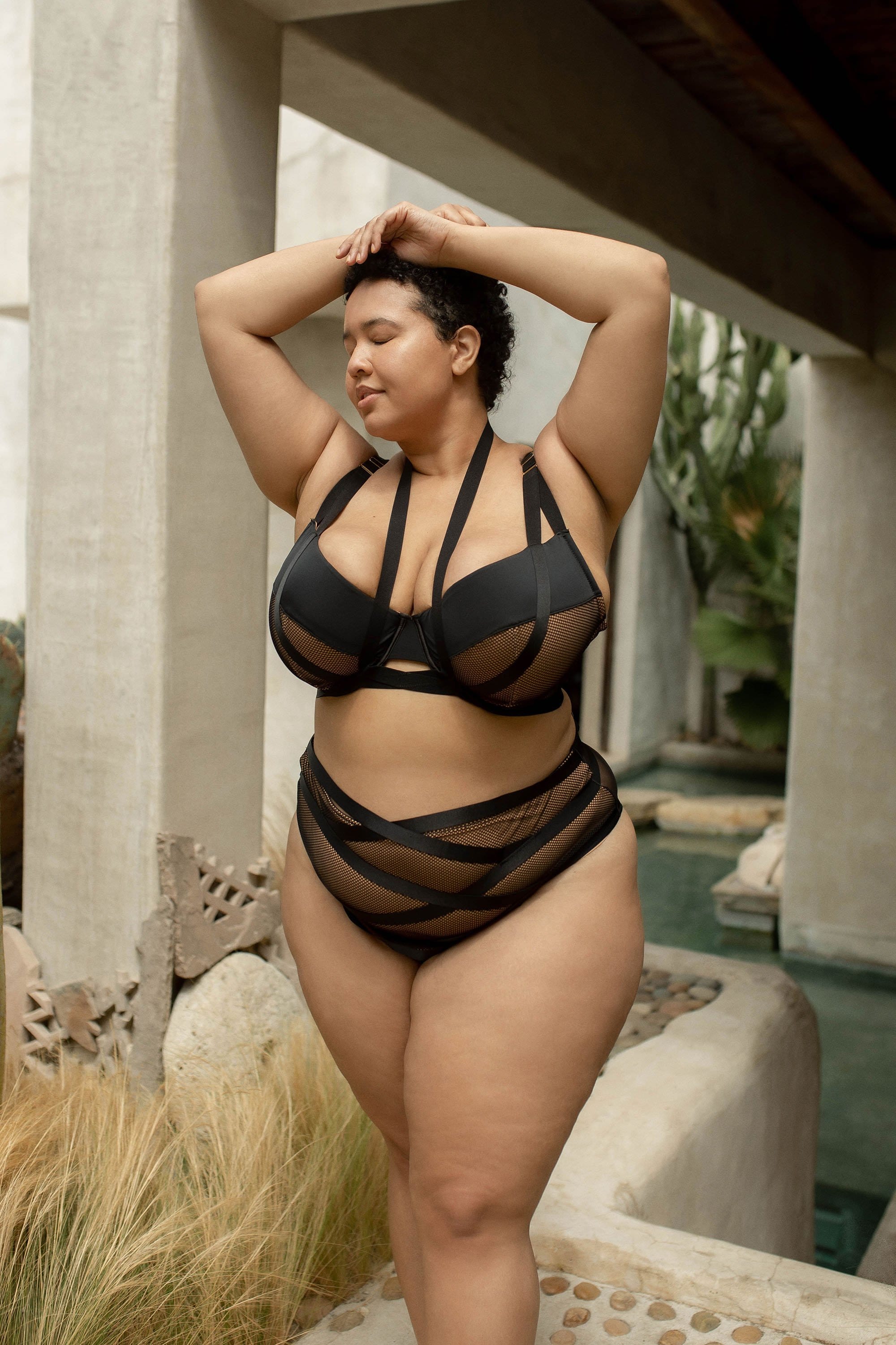 Brooklyn Fishnet Strappy Bra