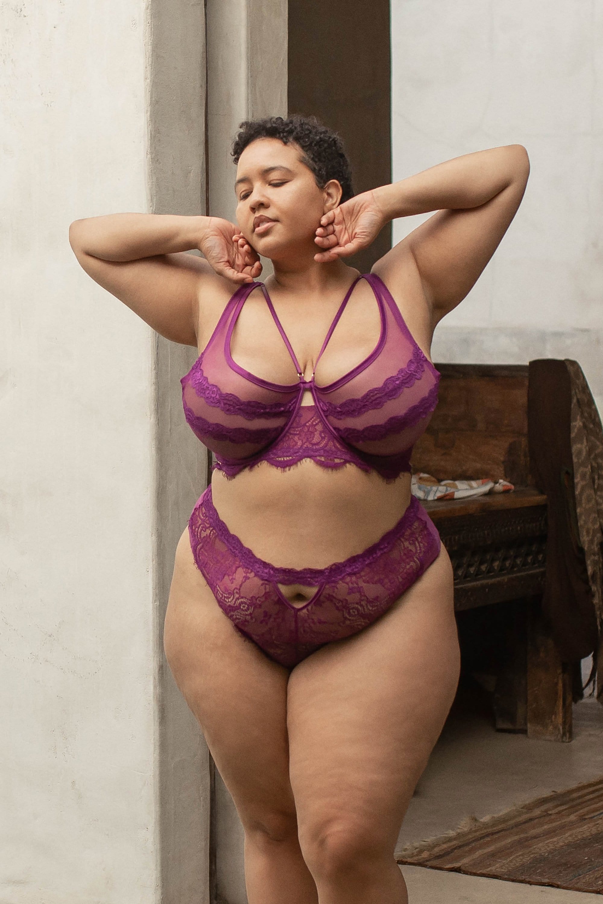 Gabi Fresh Aria Lace Trim High Apex Bra