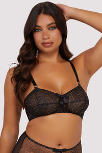 Hazel Leopard Print Bullet Bra
