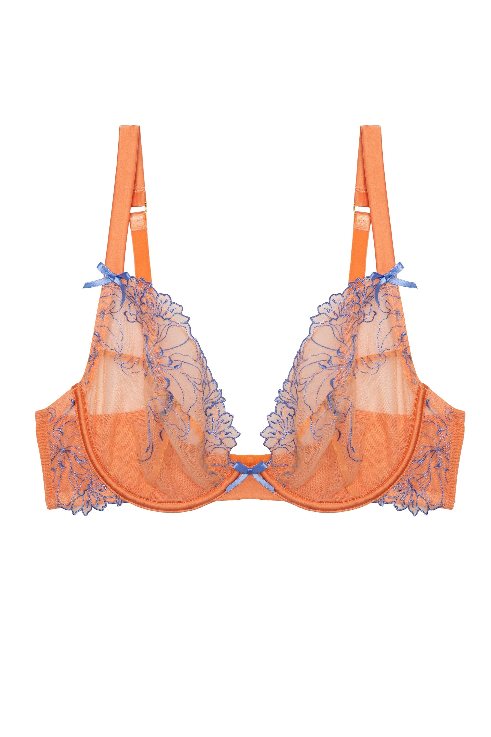 Palm Bay Coral Embroidery Plunge Set