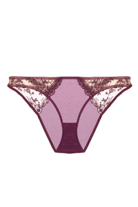 Cassia Wine Custom Embroidery Closed Brief