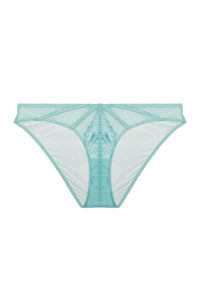 Valerie Aqua Embroidery & Mesh Brief