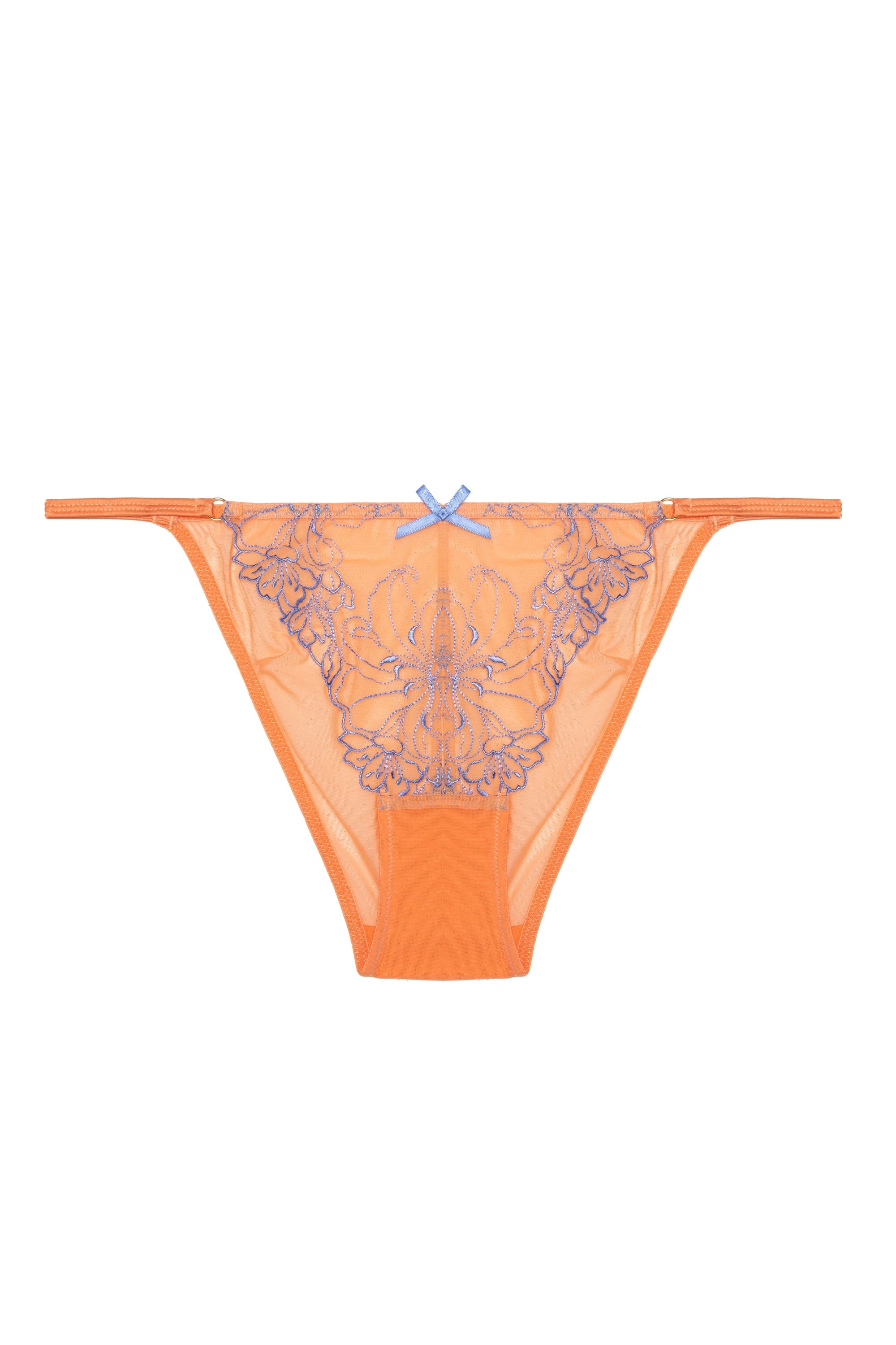 Palm Bay Coral Embroidery Tanga Brief