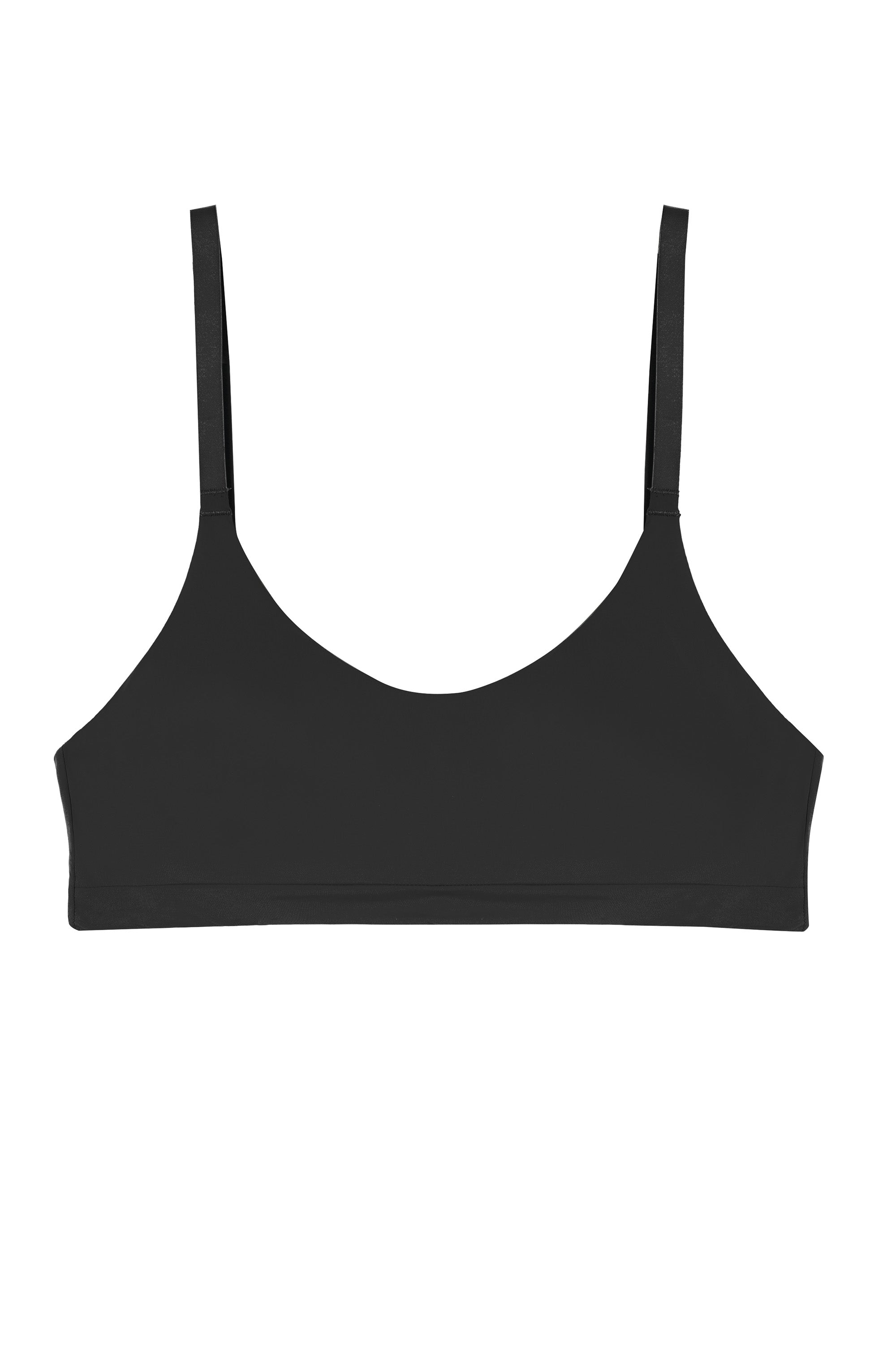 Second Skin Black Recycled Crop Top Bra