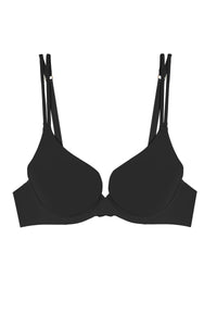 Second Skin Black Recycled Plunge Bra