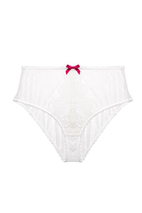 Camille White Broderie High Waisted Brief