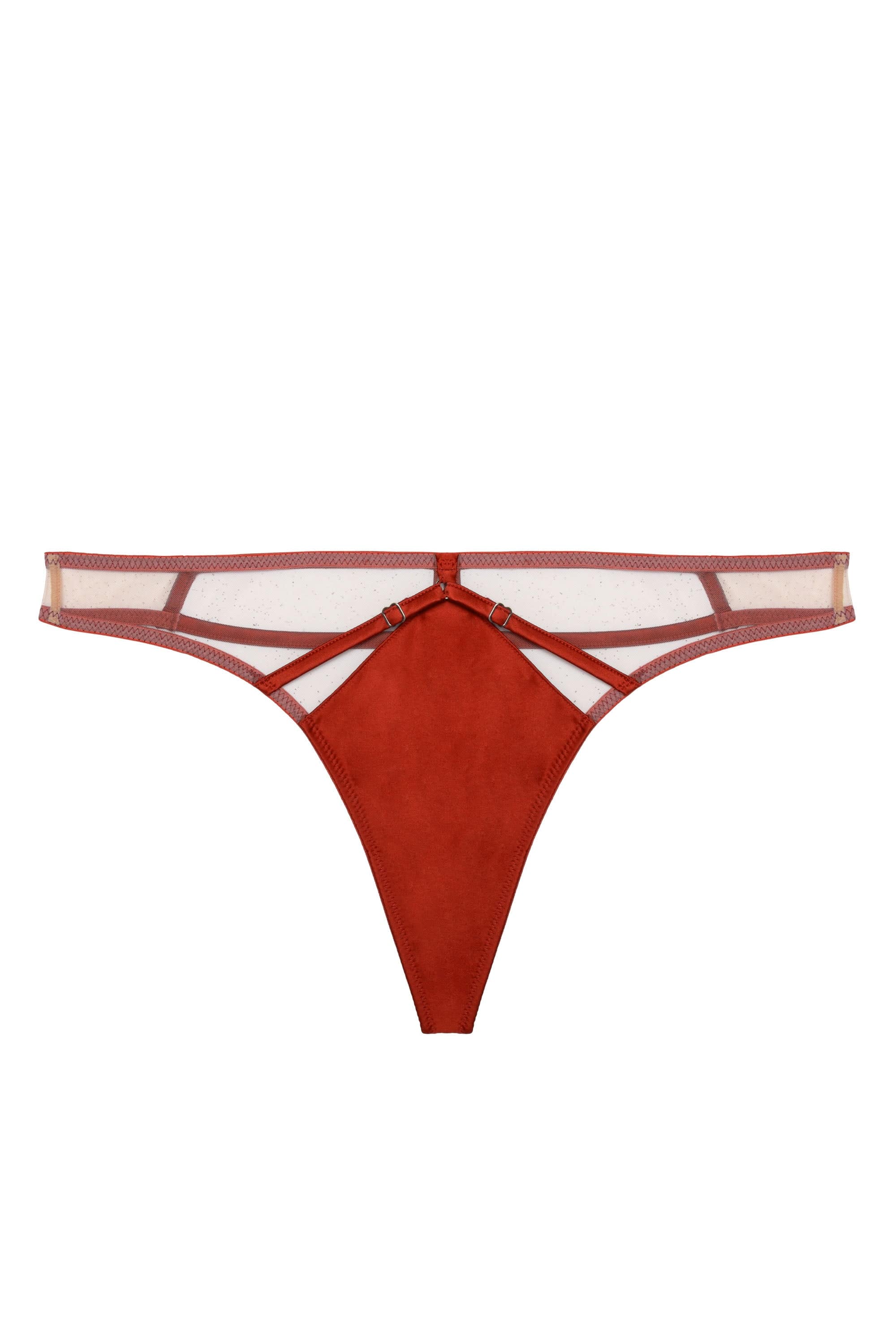 Ramona red Caged Open Back Thong