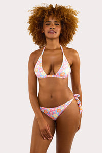 Floral Tie Side Bikini Bottom