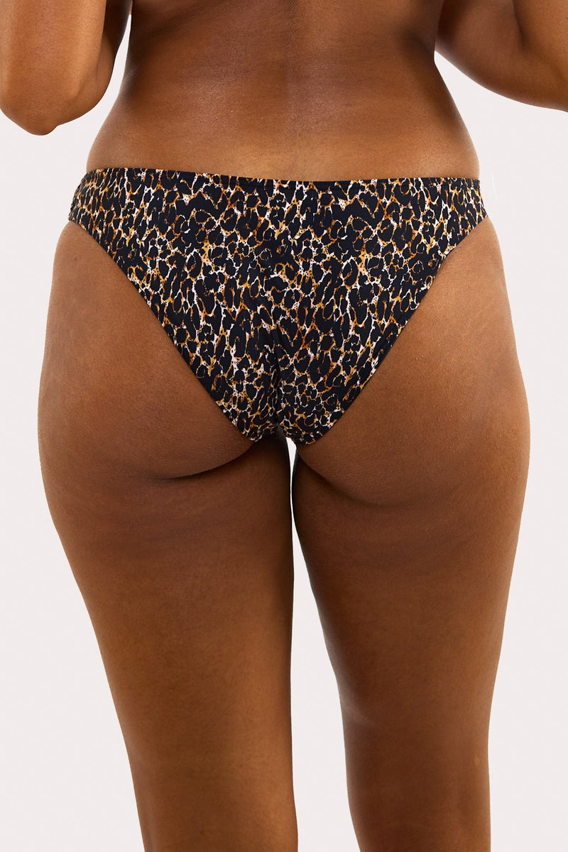 Juliet Leopard Print Mix & Match Mid-Rise Bikini Bottoms