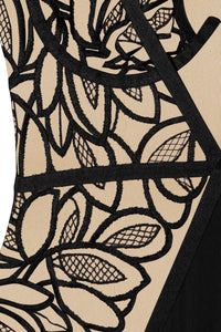 Lilith Black Graphic Embroidery Bra