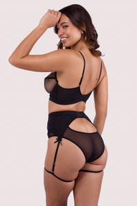 Josie Black Mesh Lingerie Set
