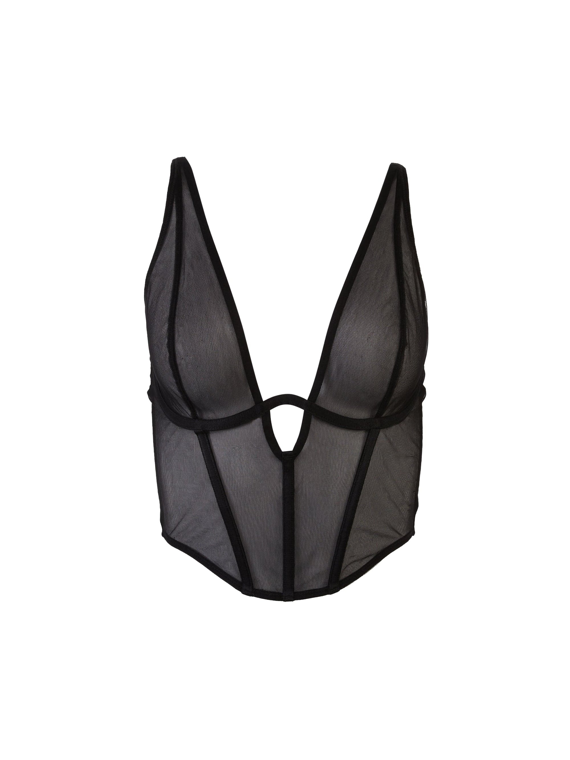 Kali Black Mesh Basque – Playful Promises USA