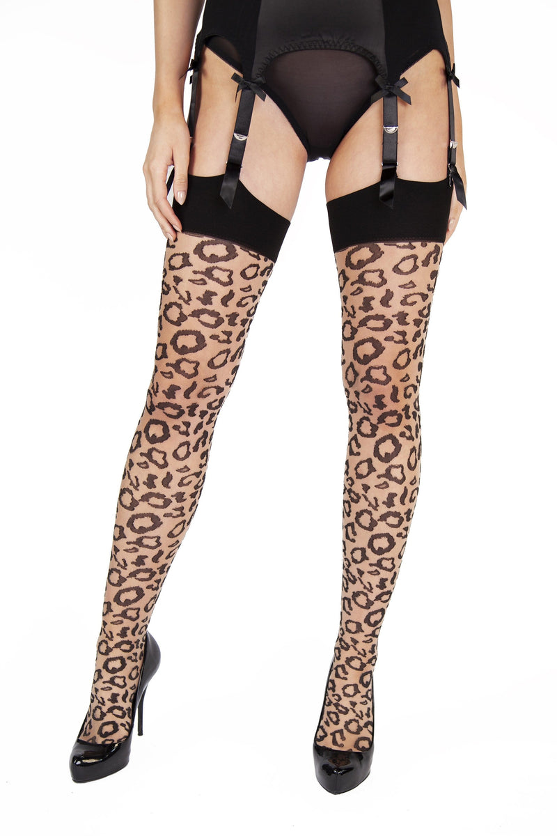 Leopard Knit Stockings US 4 - 18 – Playful Promises USA