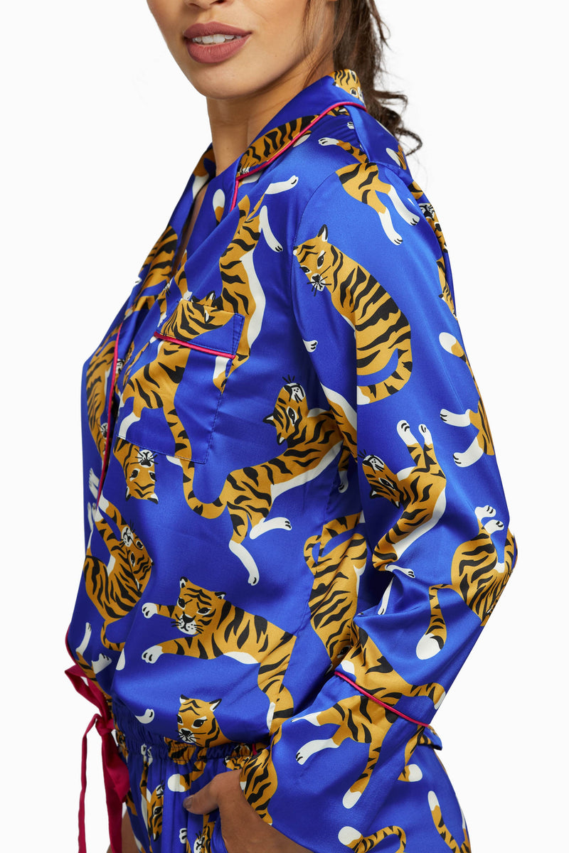 Blue Tiger Pyjama Set