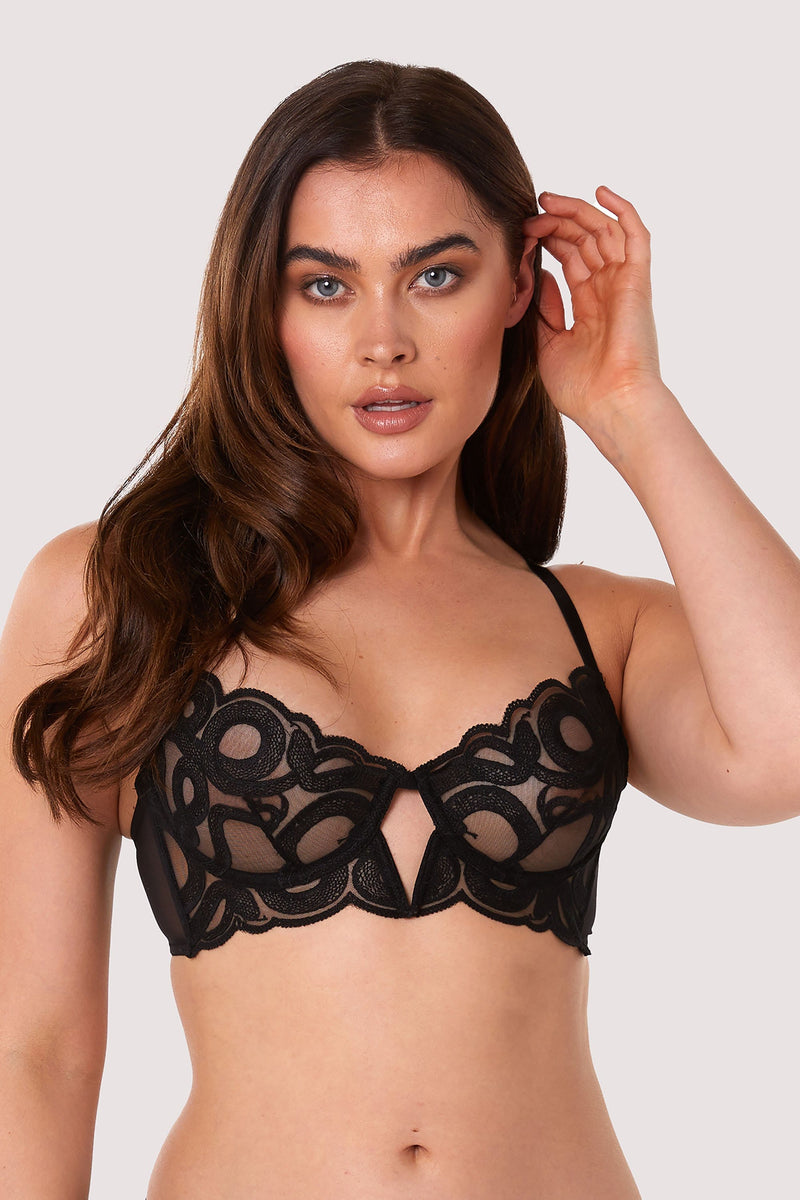 Adore Me Mesh Lace Black Bra in Size 34C - $15 New With Tags - From Mary