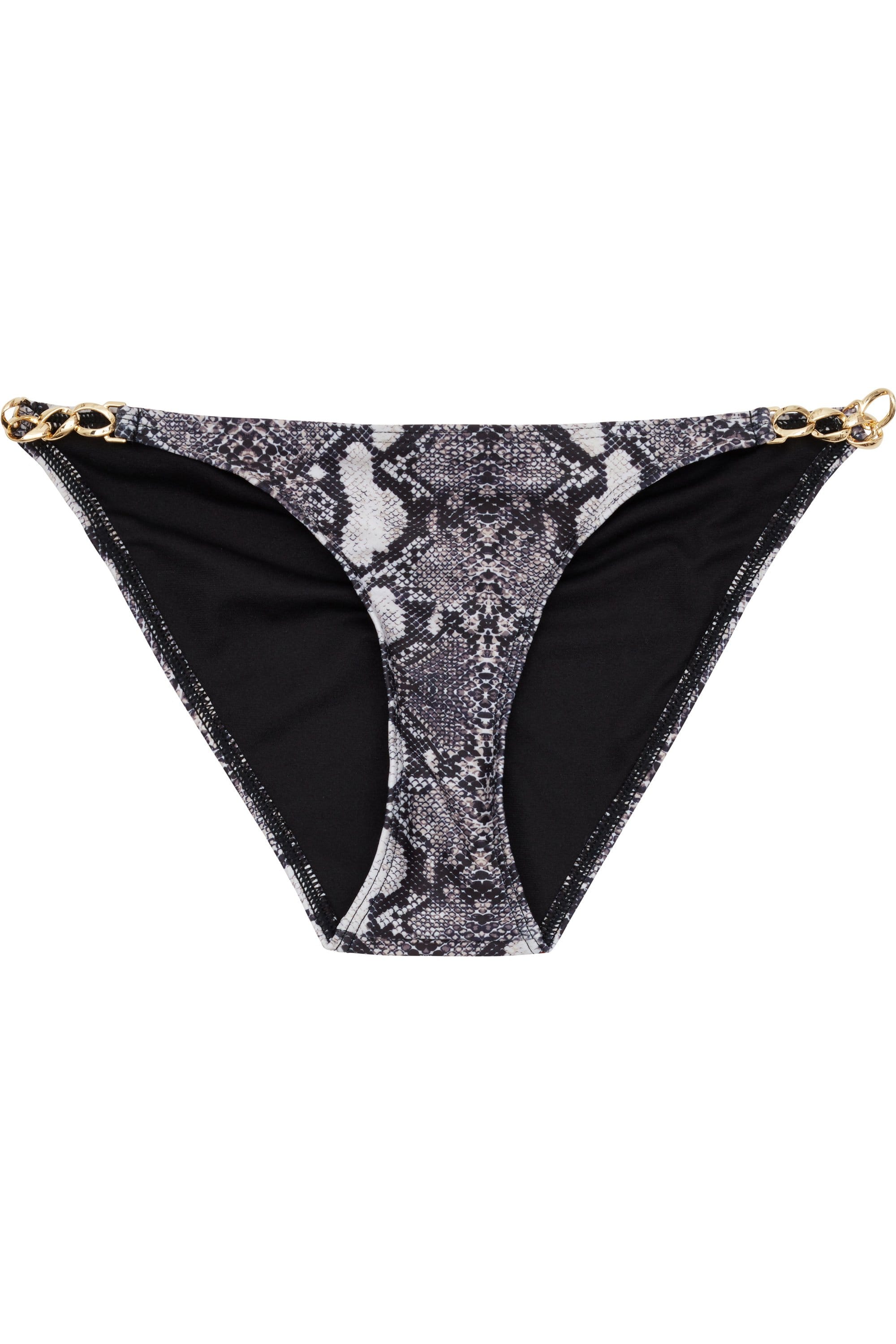 Eco Snakeskin chain hipster brief