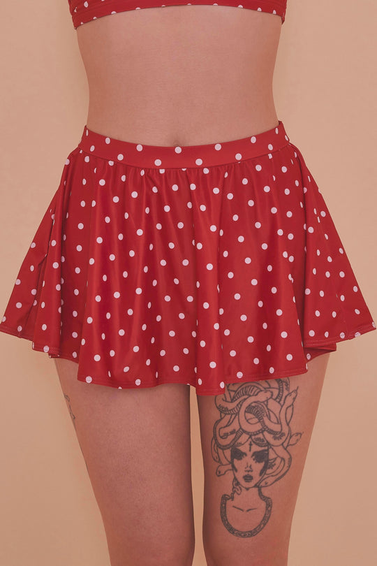 Collectif Polka Dot Skater Skirted Brief