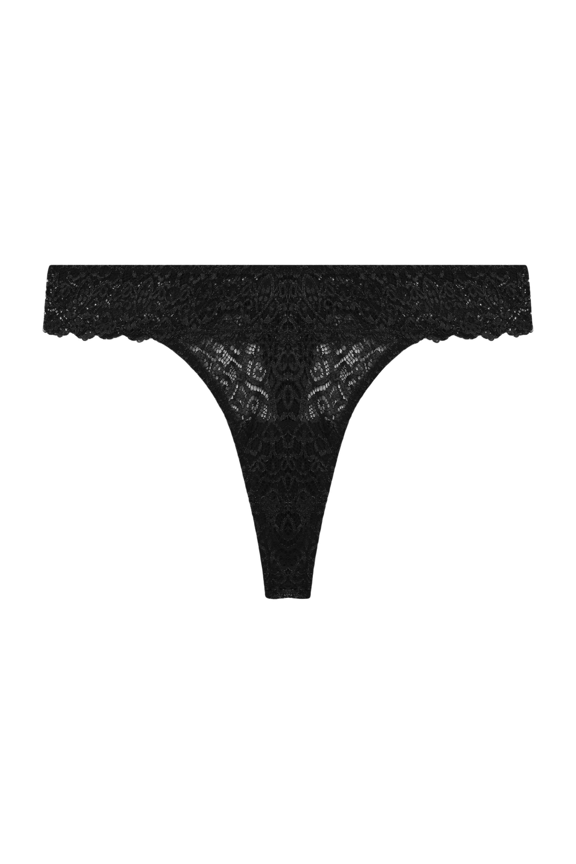 Ariana Black Lace Thong