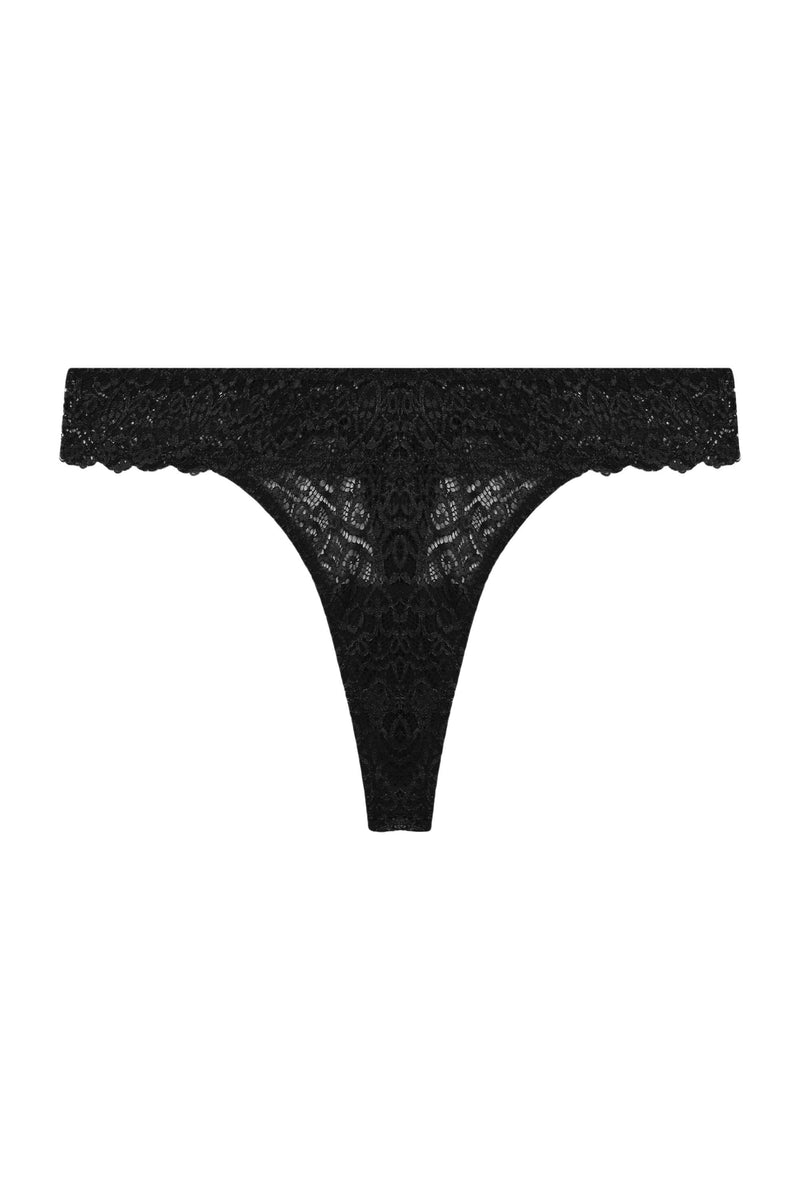 Ariana Black Lace Thong