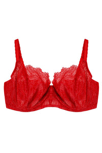 Rosalyn Red Balcony Bra