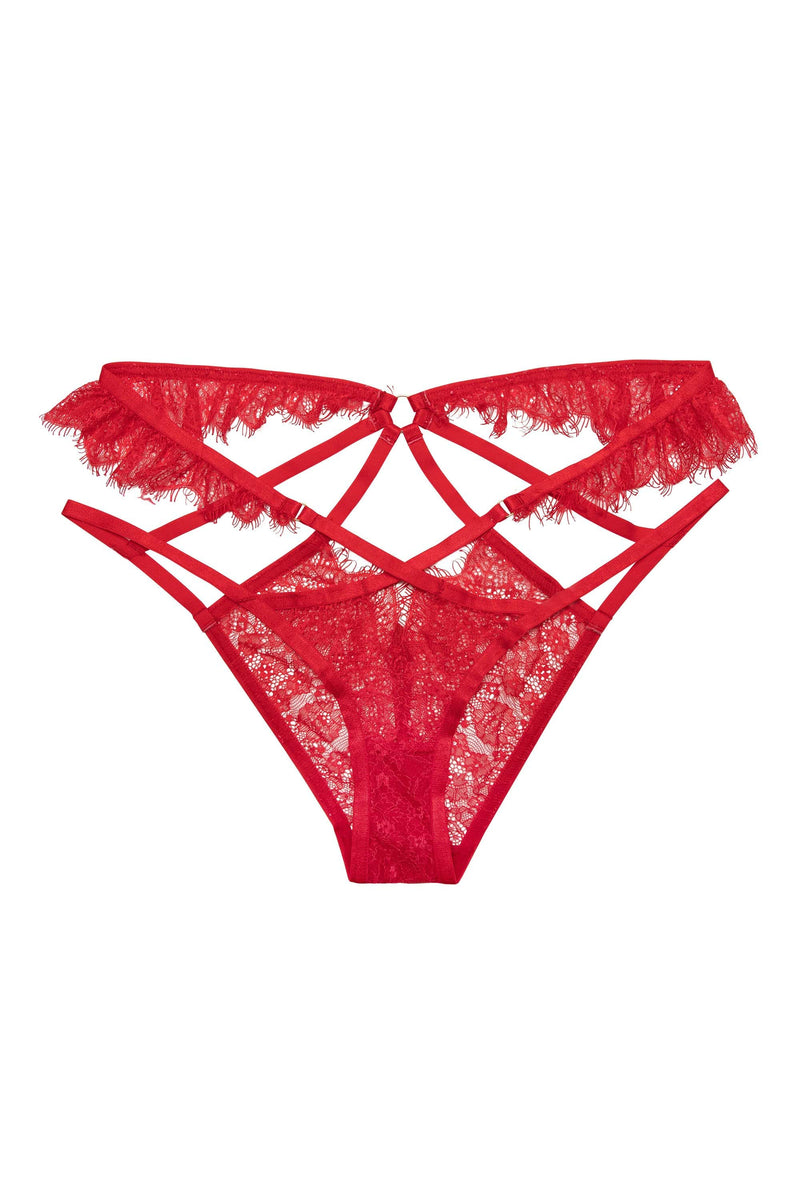 Chantal Red Brazilian Brief – Playful Promises USA