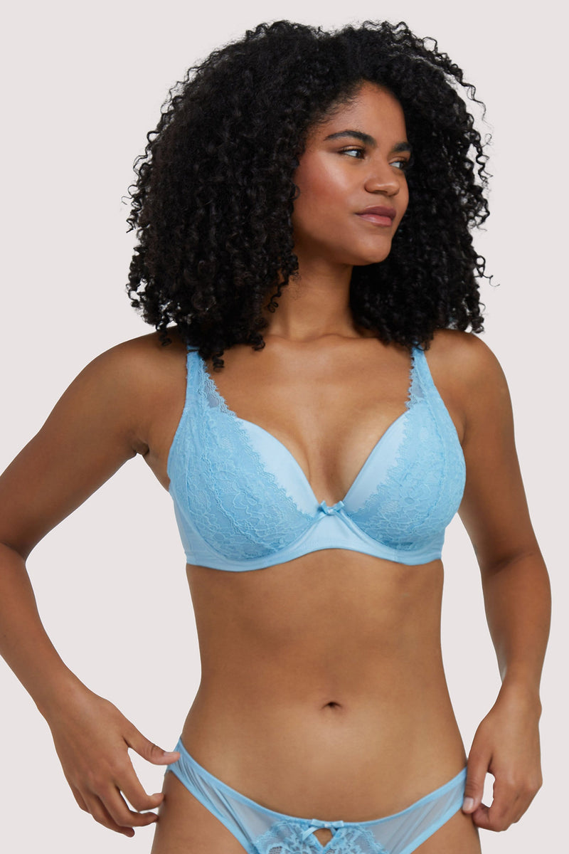 Stella Lace Padded Plunge Bra - For Her from The Luxe Company UK