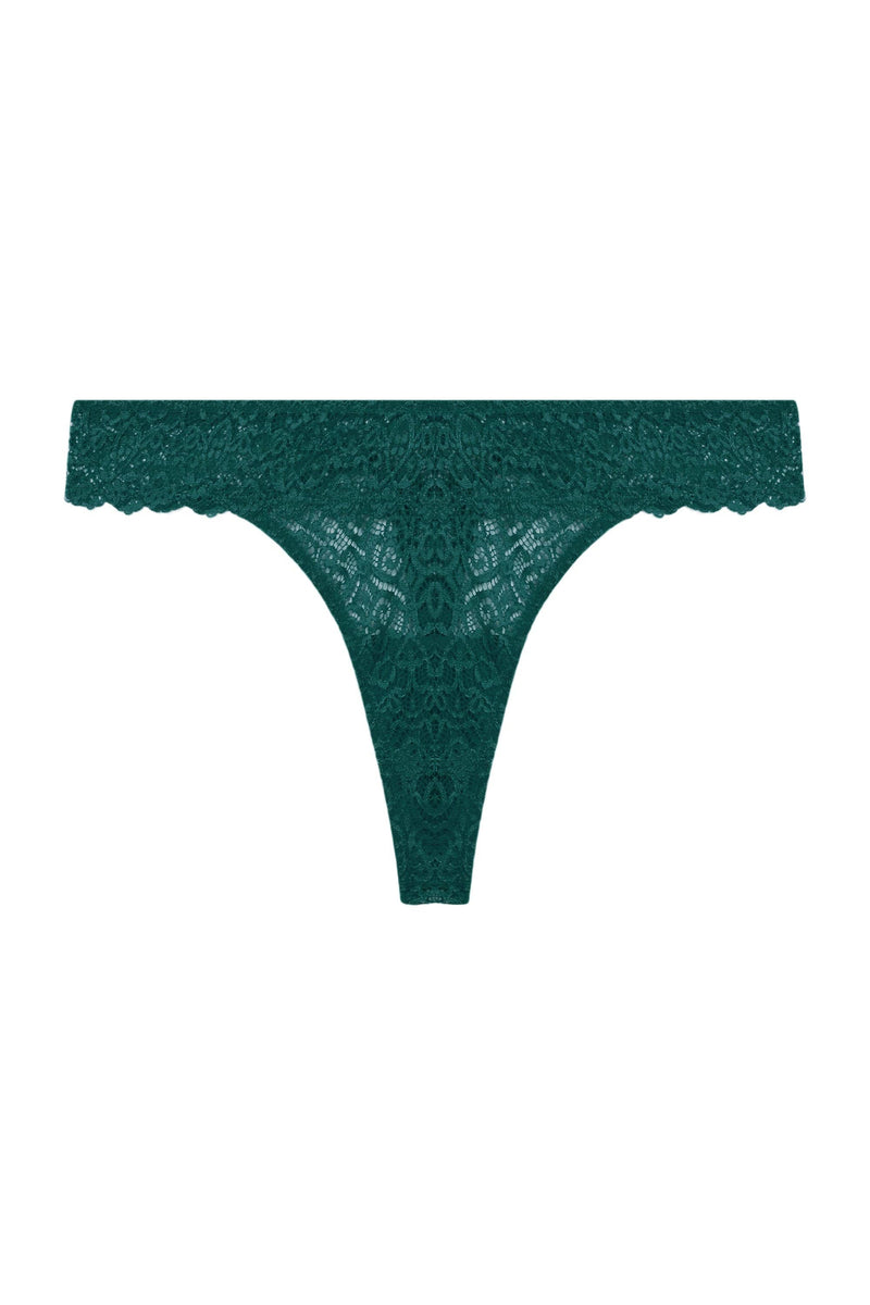 Ariana Teal Everyday Lace Thong