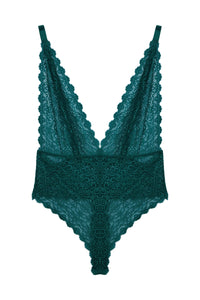 Wolf & Whistle Ariana Teal Everyday Lace Body