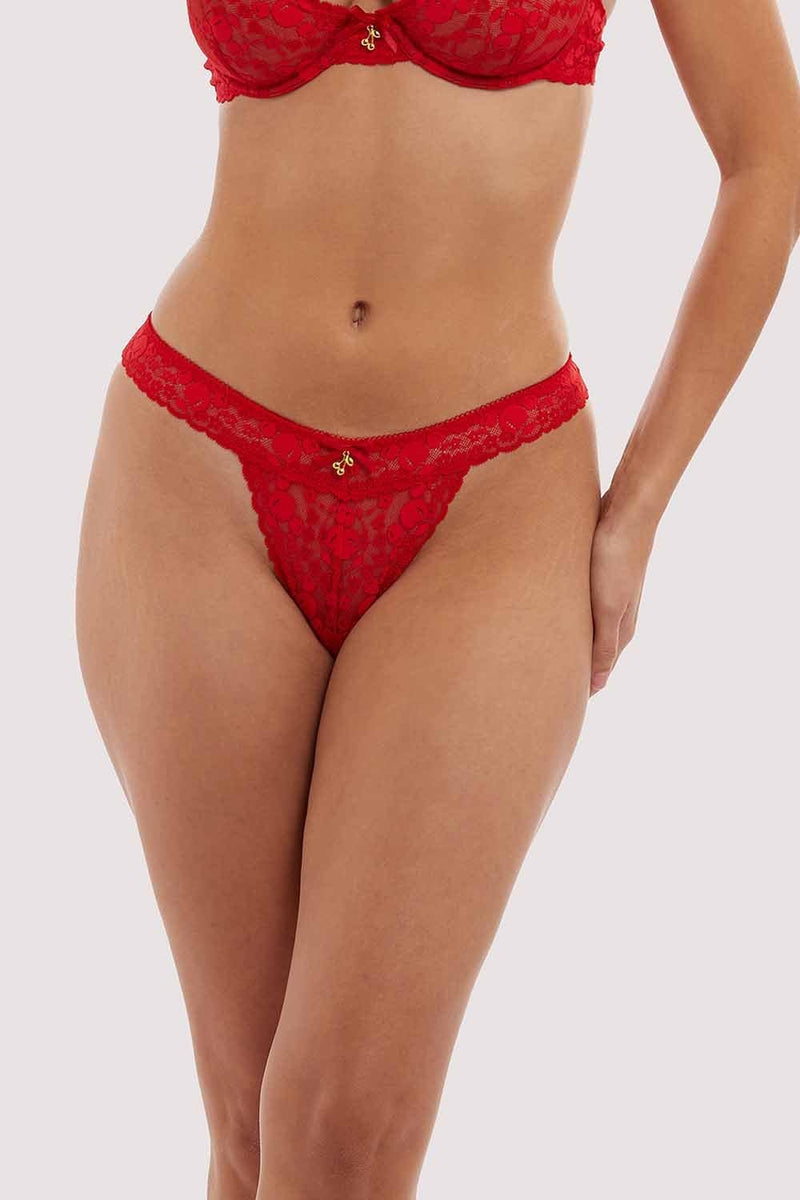 Leomie Red Cherry Thong – Playful Promises USA