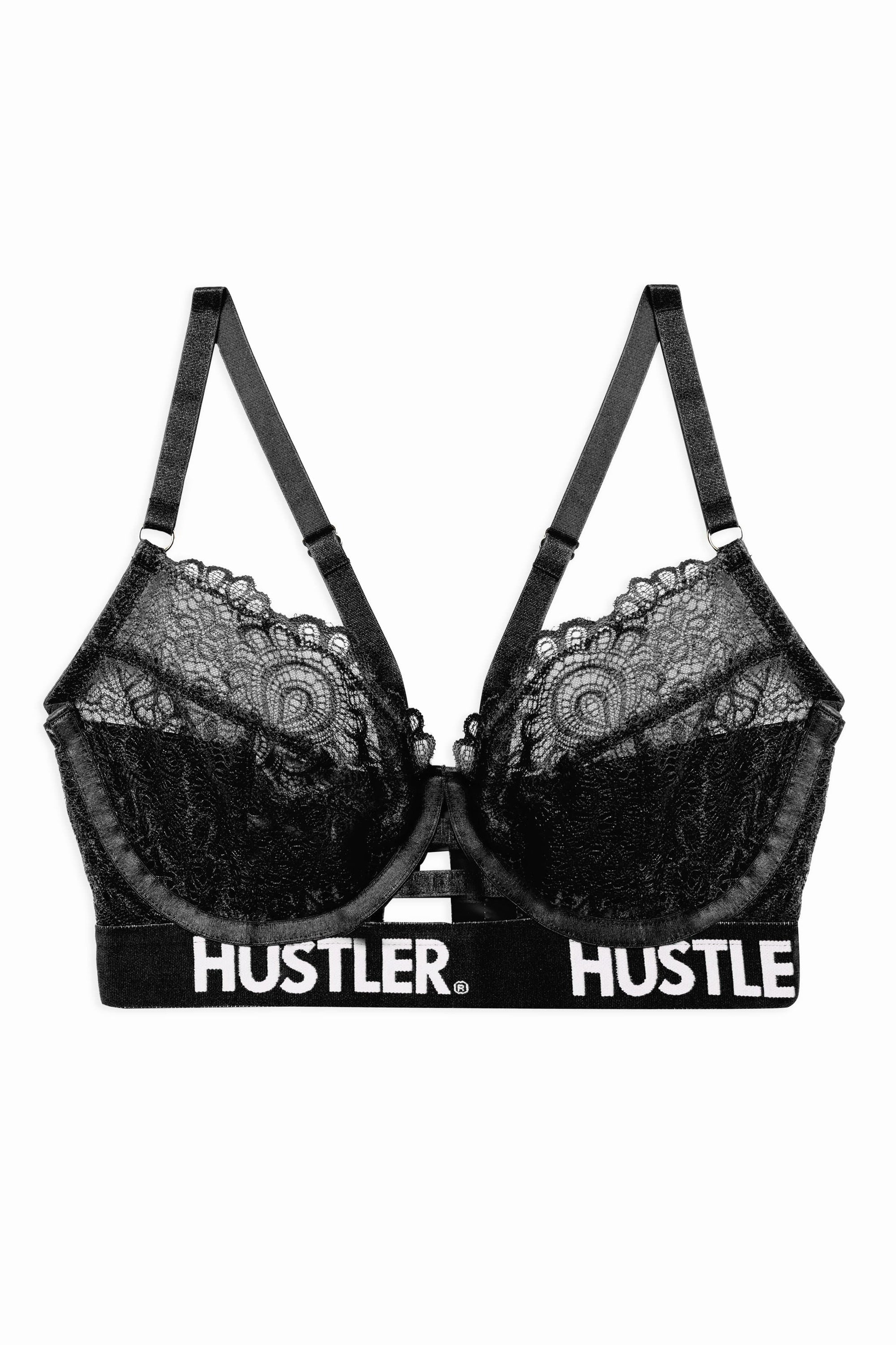 Branded Black Curve Lace Bra