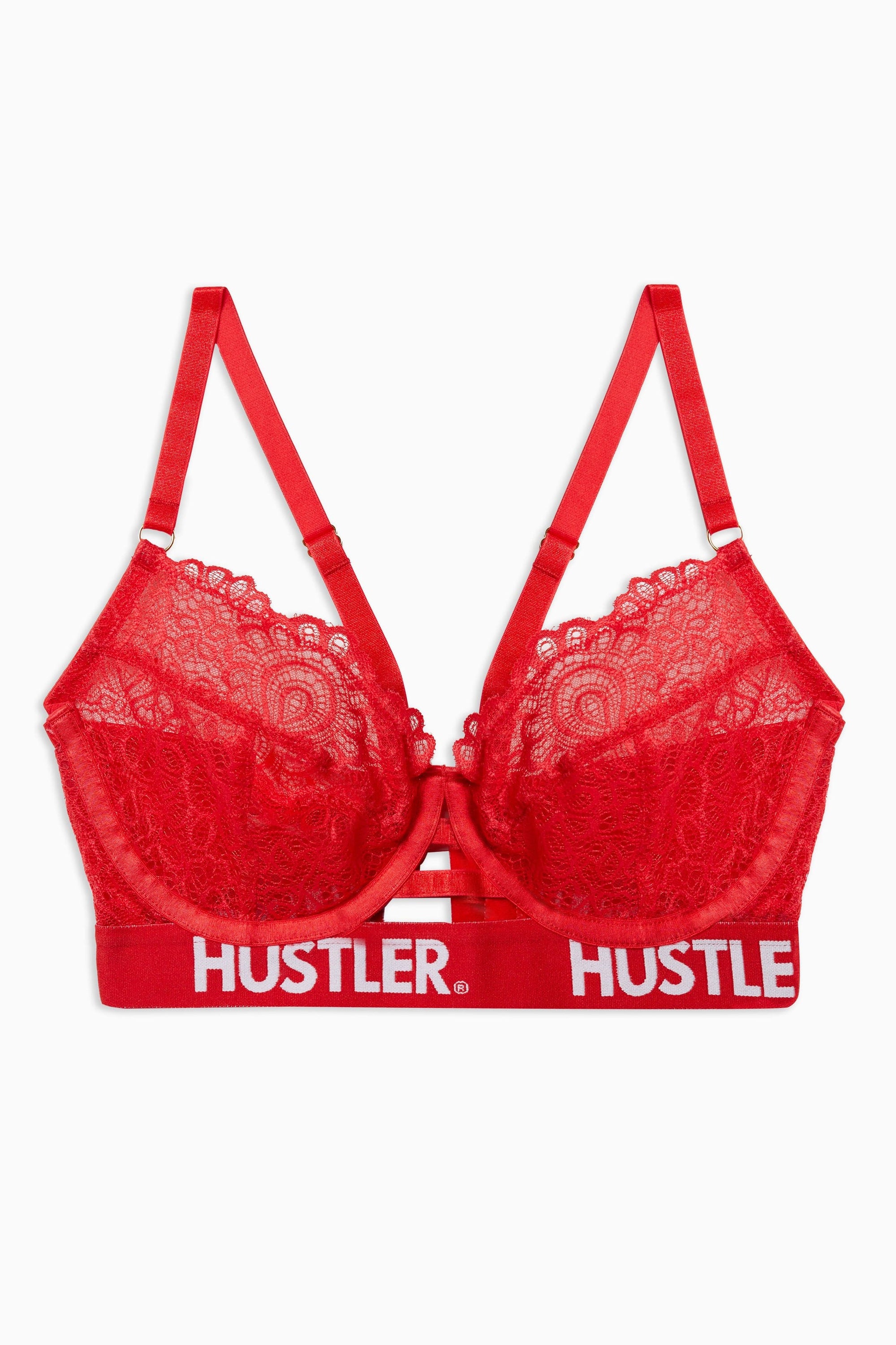 Branded Red Lace Bra – Playful Promises USA