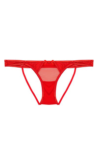 x PP Leona Red Open Back Brief