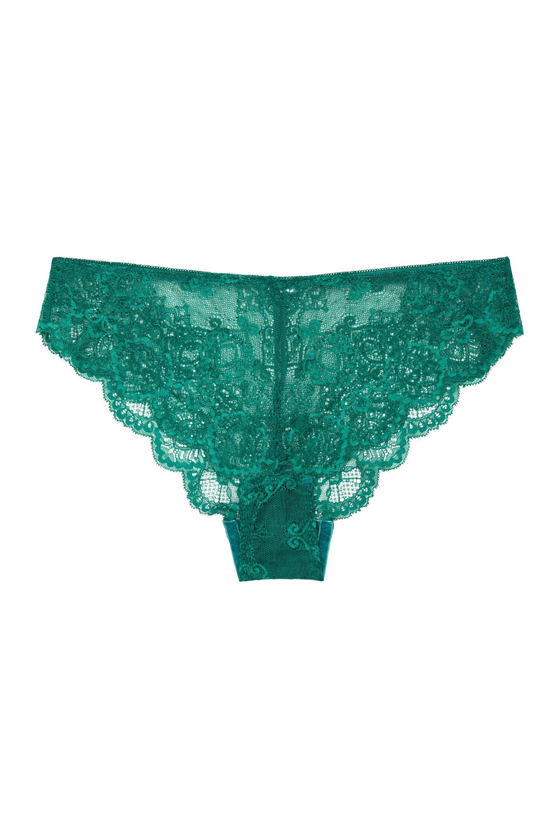 Wolf & Whistle Ariana Lace Brief Green