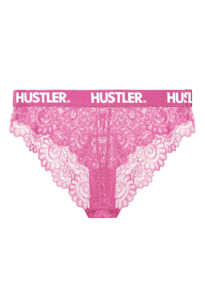 Branded Pink Curve Lace Brief