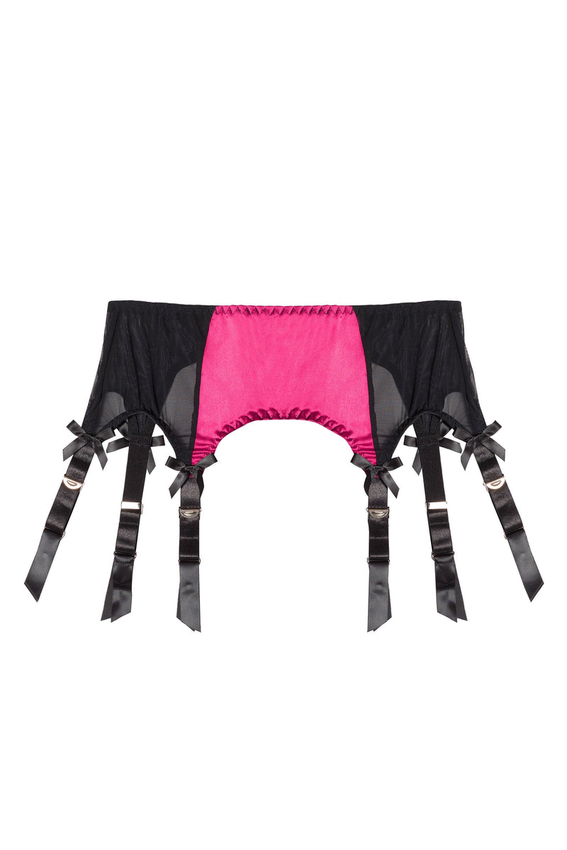 Classic Suspender Belt Hot Pink Playful Promises USA Classic Suspender Belt Hot Pink Playful Promises USA