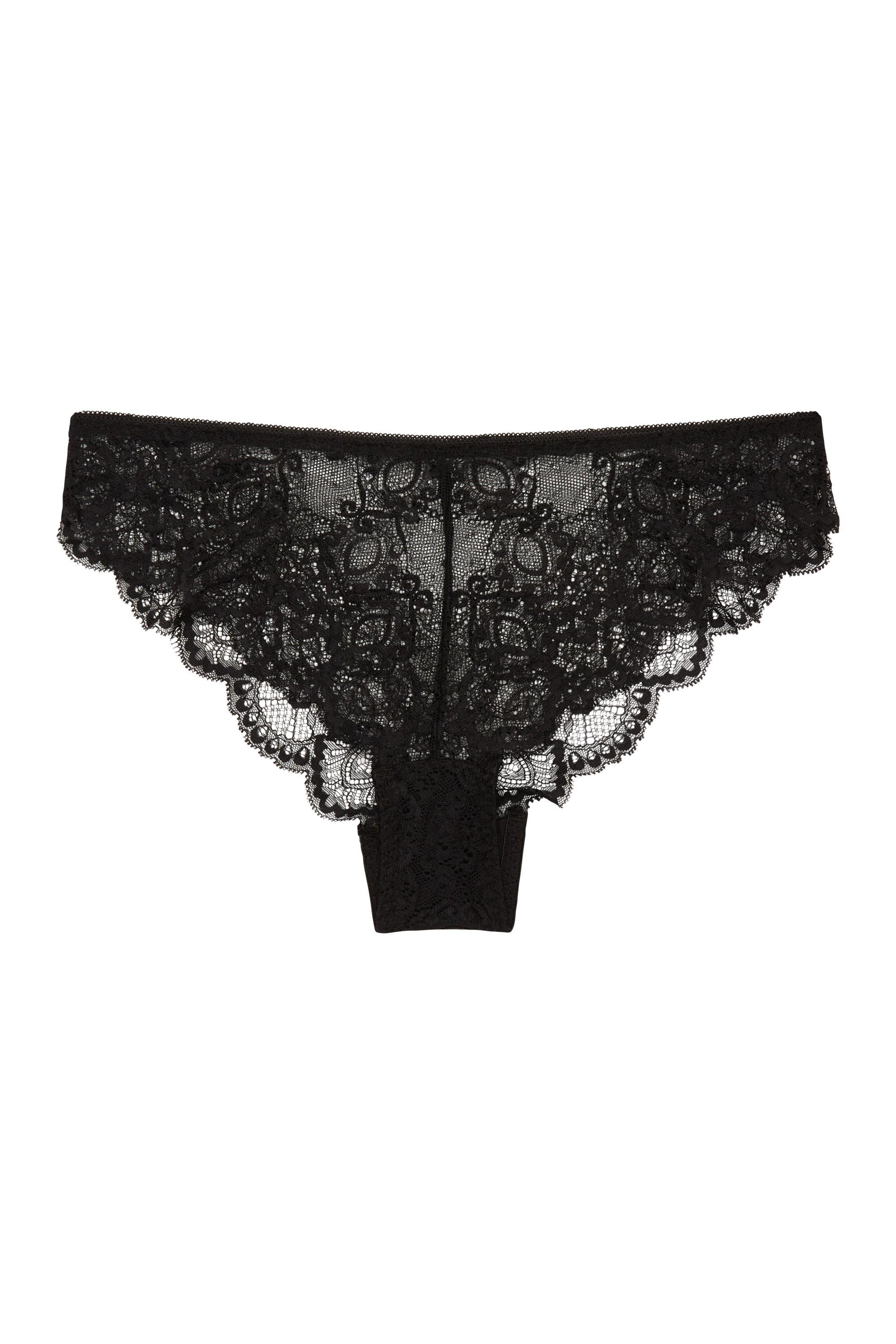 Wolf & Whistle Ariana Lace Brief Black