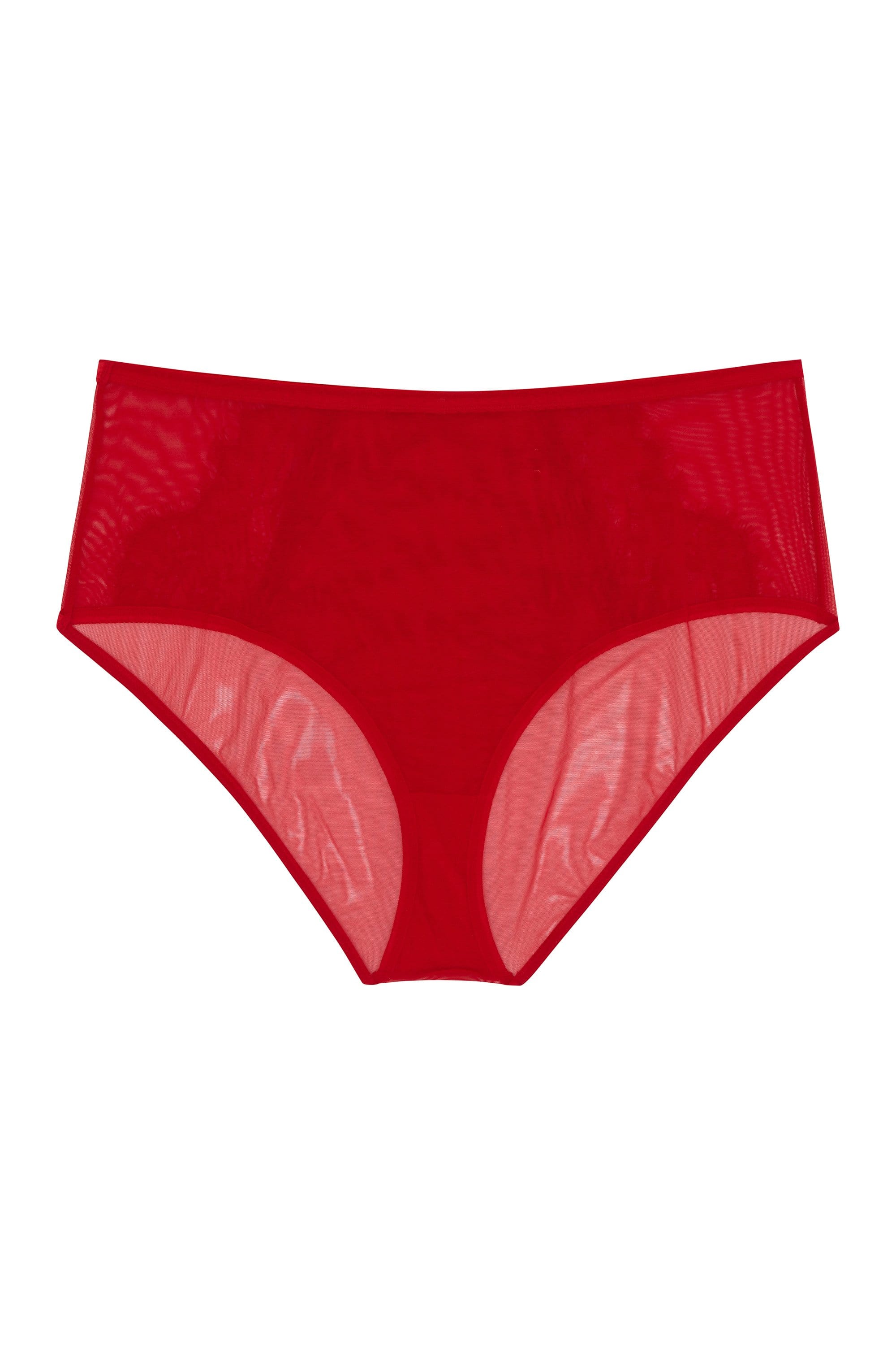 Kylie Red Lace Up High Waist Knicker