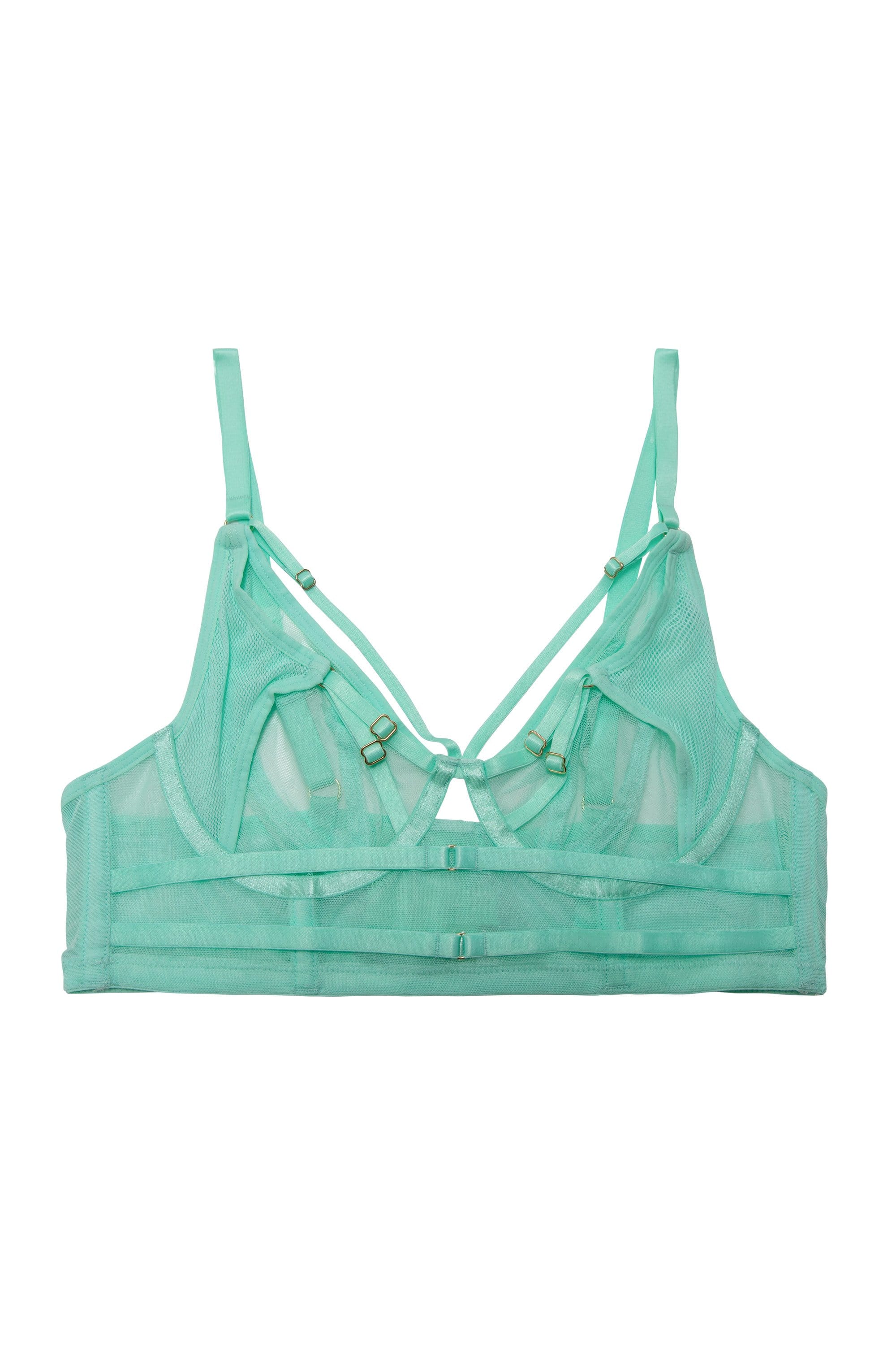 Playful Promises Eddie Aqua Crossover Wrap Bra