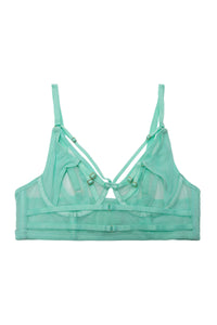 Playful Promises Eddie Aqua Crossover Wrap Bra
