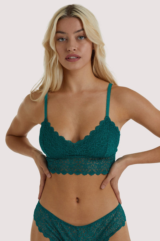 Ariana Teal Everyday Lace Bralette