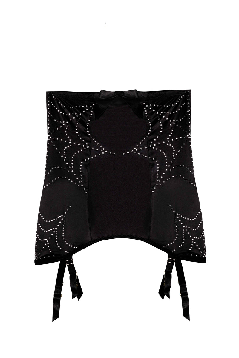 Annabelle Diamante Spiderweb Black Girdle