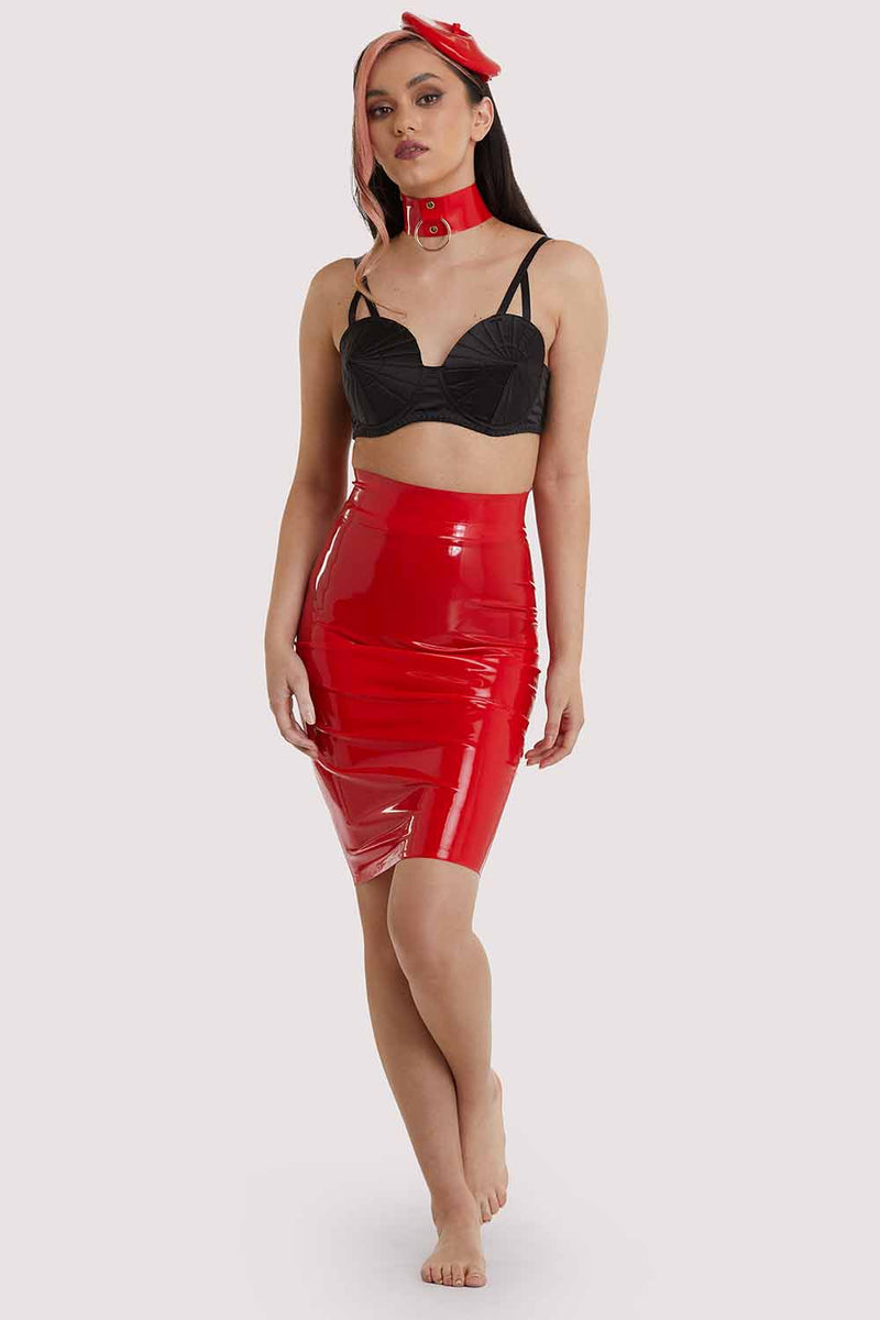 Latex Hobble Skirt - Main Image