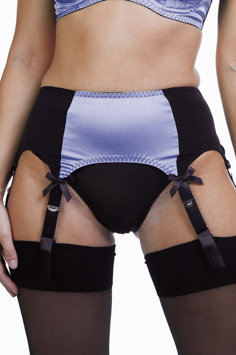 Lilac Classic 6 Strap Suspender Belt Playful Promises USA Lilac Classic 6 Strap Suspender Belt Playful Promises USA