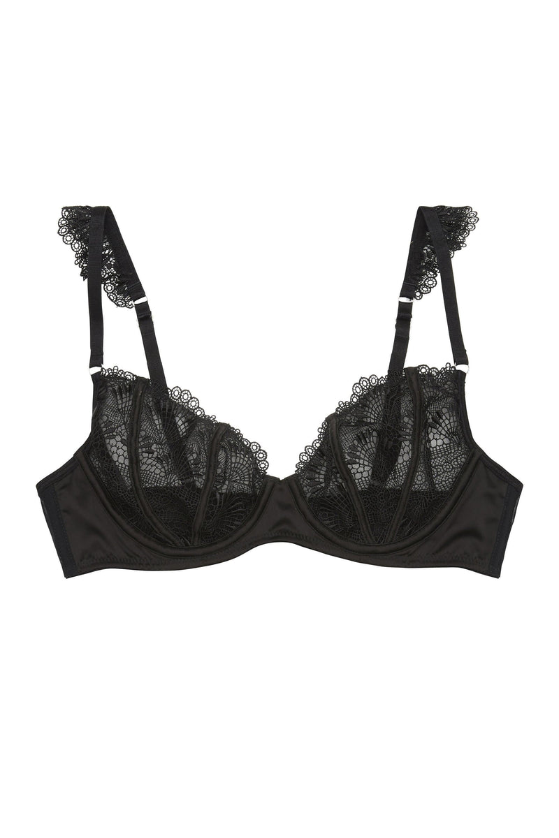 Savage x Fenty- Black Corded Lace Push Up front closure-34D
