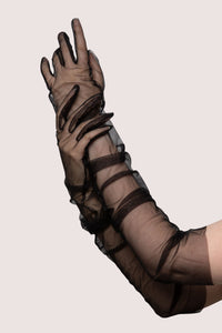 Black Sheer Gloves