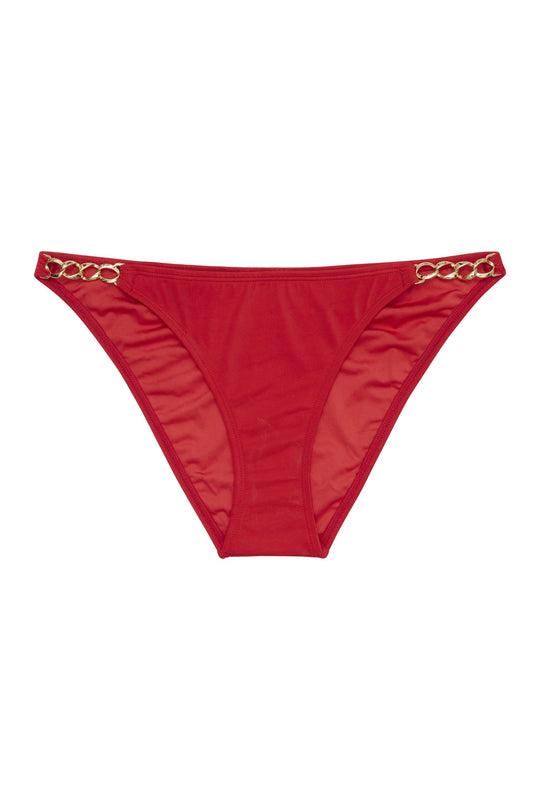 Red chain hipster brief