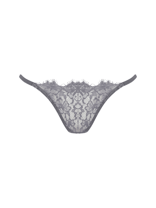 Isabella Grey Lace Open Back Brief