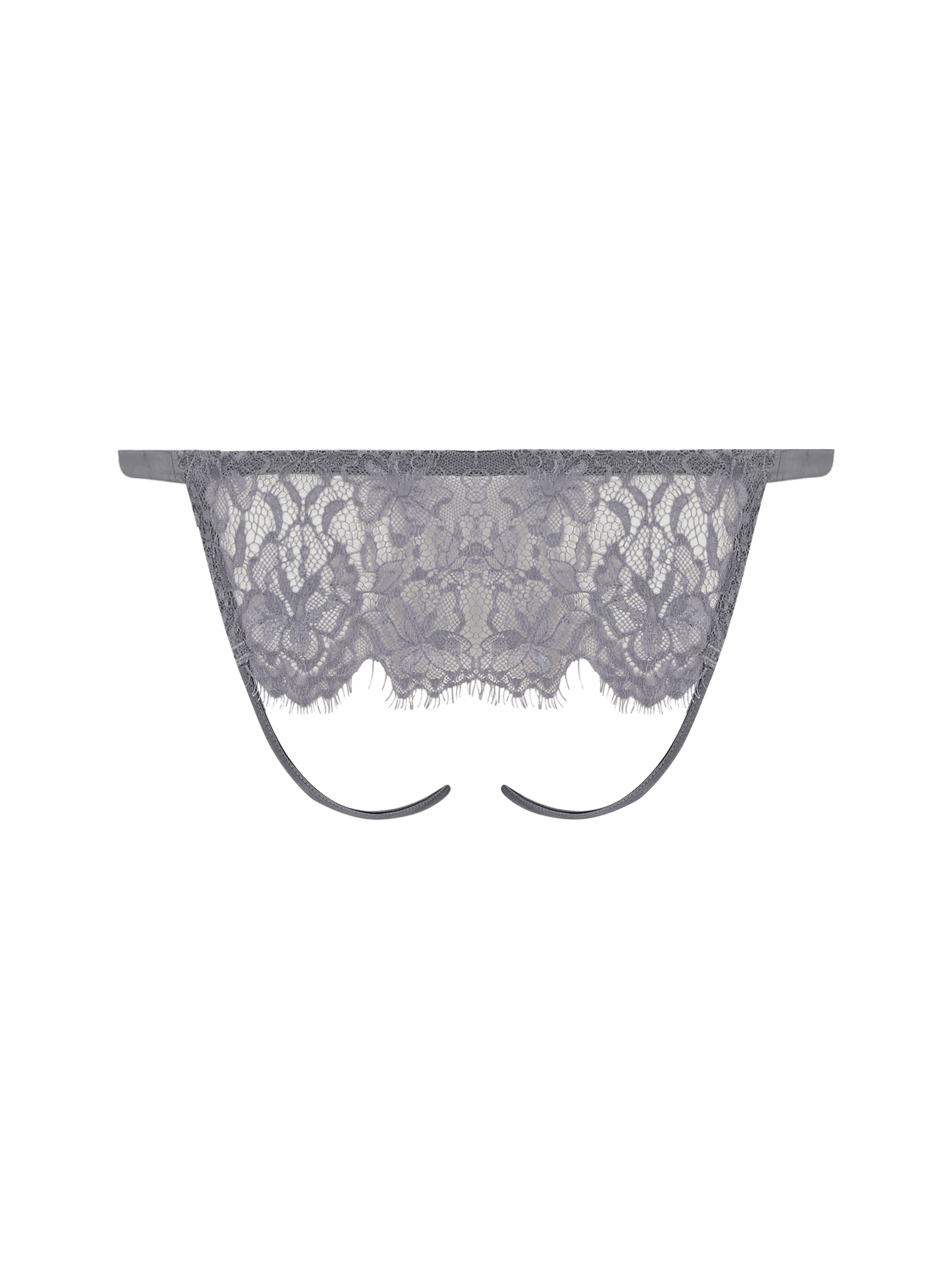 Isabella Grey Lace Open Back Brief