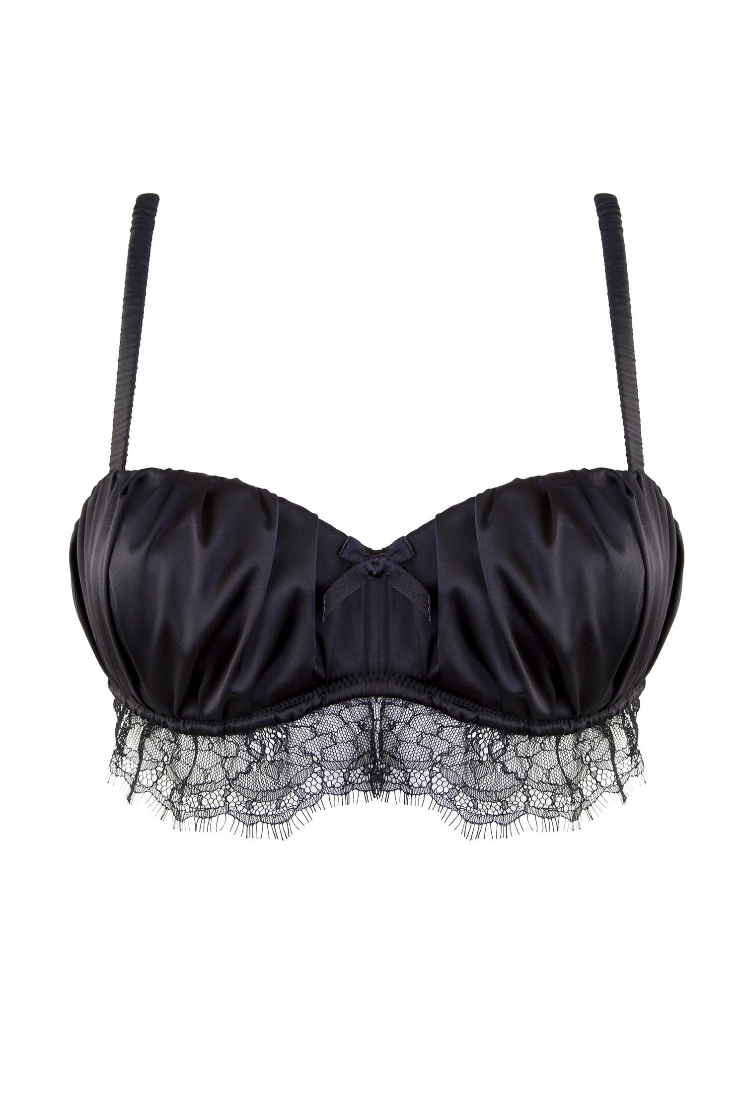 Isadora Ruched Bra Black A-D Cups